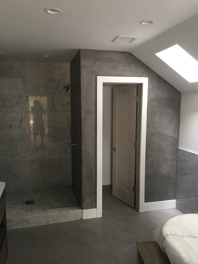 Microtopping for Bathroooms - Los Angeles Microcement